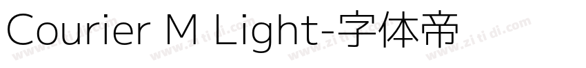 Courier M Light字体转换